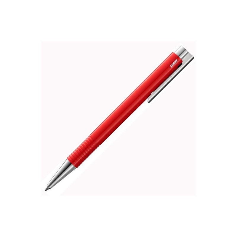 1228048 LAMY BOLÍGRAFO LOGO M+ RED PUNTA B PLÁSTICO ROJO Y ACERO PULIDO