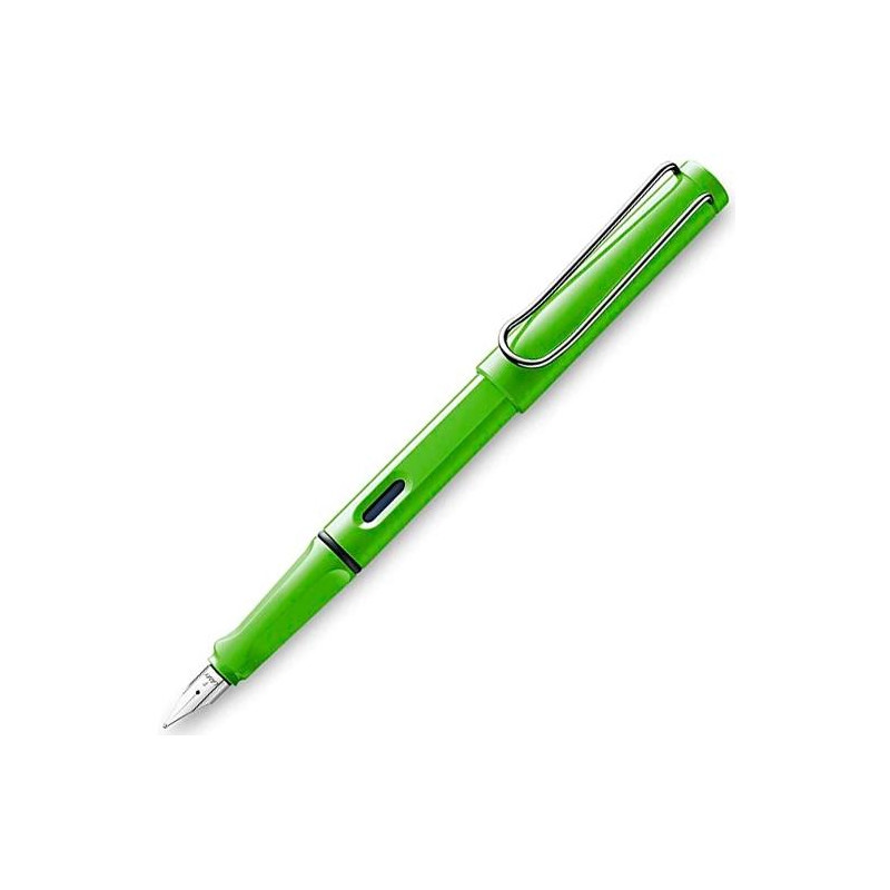 1230634 LAMY PLUMA ESTILOGRÁFICA SAFARI 013M TINTA AZUL PUNTA M COLOR VERDE