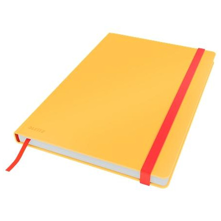 44820019 LEITZ CUADERNO DE NOTAS COSY TOUCH 80H CUADRICULADO T/DURA CIERRE C/GOMA DIN B5 AMARILLO