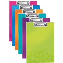 41990199 LEITZ CARPETA MINICLIP WOW A4 CON TAPA POLYFOAM PACK 10 UD C/SURTIDOS