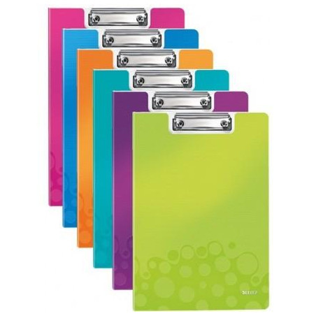 41990199 LEITZ CARPETA MINICLIP WOW A4 CON TAPA POLYFOAM PACK 10 UD C/SURTIDOS