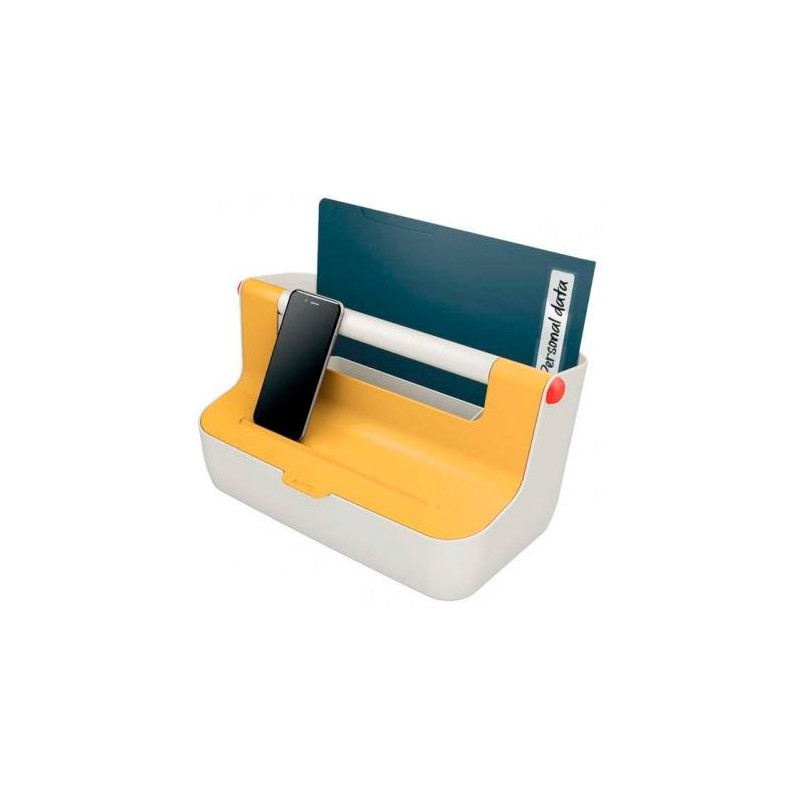 61250019 LEITZ CAJA DE ALMACENAMIENTO PORTÁTIL COSY C/ASA ABS AMARILLO