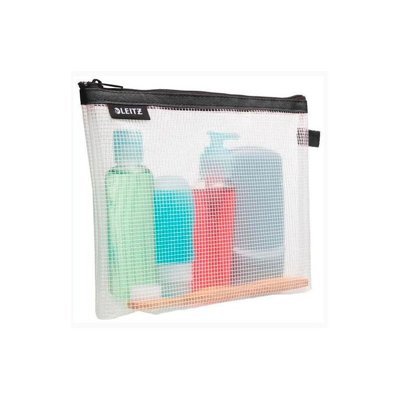 40140095 LEITZ BOLSITA WOW HIGIÉNICA LAVABLE CREMALLERA 17X24 CM FONDO EXTENSIBLE NEGRO