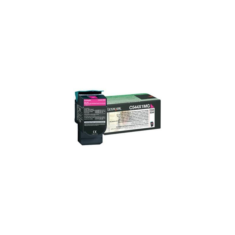 0C544X1MG LEXMARK C544/X544 TONER MAGENTA EXTRA ALTO RENDIMIENTO RETORNABLE