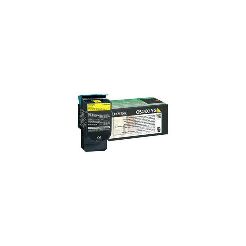 0C544X1YG LEXMARK C544/X544 TONER AMARILLO EXTRA ALTO RENDIMIENTO RETORNABLE