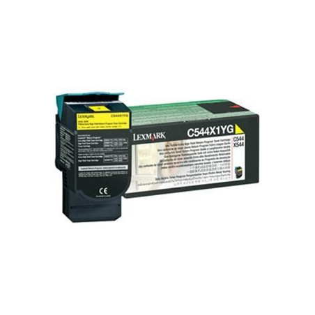 0C544X1YG LEXMARK C544/X544 TONER AMARILLO EXTRA ALTO RENDIMIENTO RETORNABLE