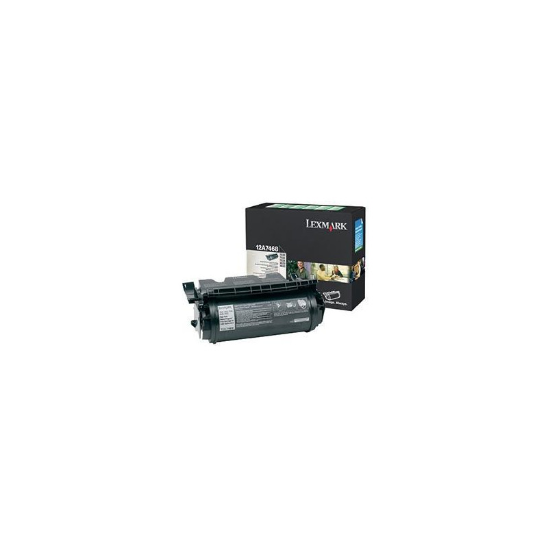 12A7468 LEXMARK TONER  T-630/T-632/T-634 ALTO RENDIMIENTO RETORNABLE ETIQUETAS