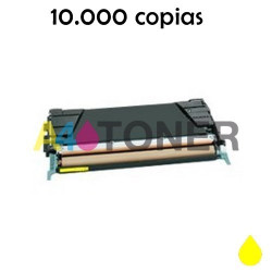 Toner compatible lexmark C746 / C748 amarillo alternativo a Lexmark C746A1YG