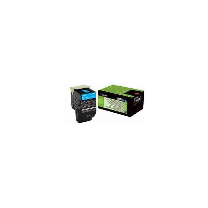 70C2XC0 LEXMARK TONER CIAN RETORNABLE 702XM