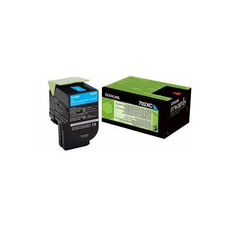 70C2XC0 LEXMARK TONER CIAN RETORNABLE 702XM