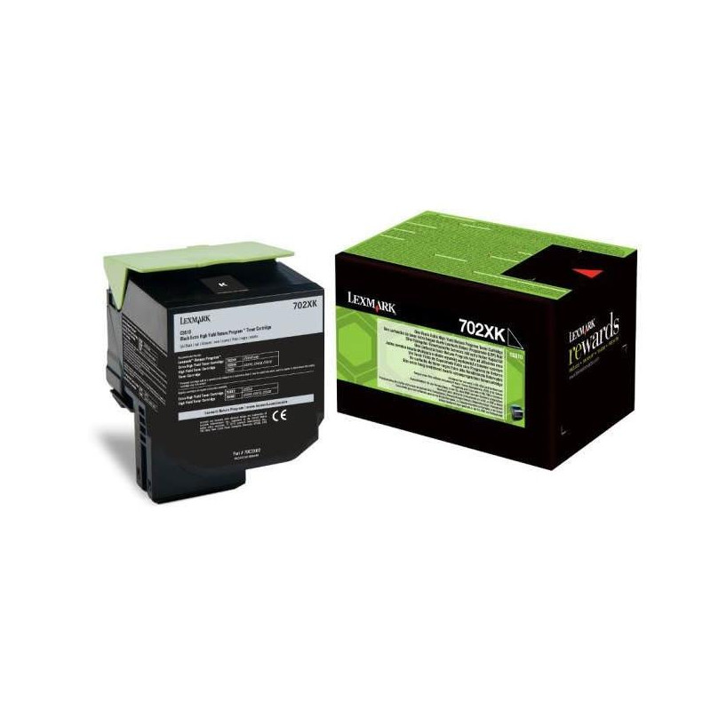 70C2XK0 LEXMARK TONER NEGRO RETORNABLE 702XM