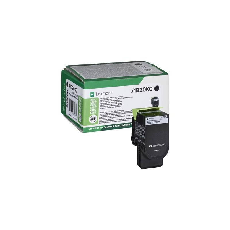 71B20K0 LEXMARK TONER  71B20K0 NEGRO