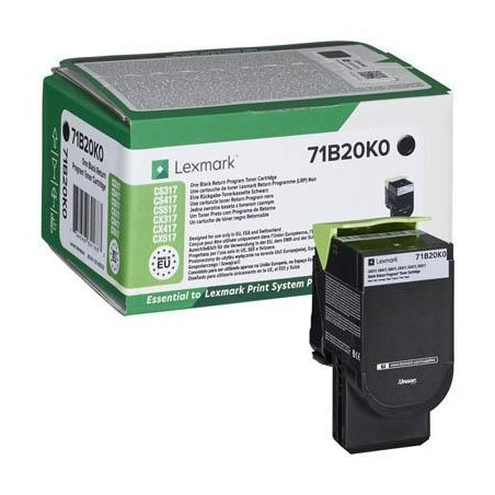 71B20K0 LEXMARK TONER  71B20K0 NEGRO