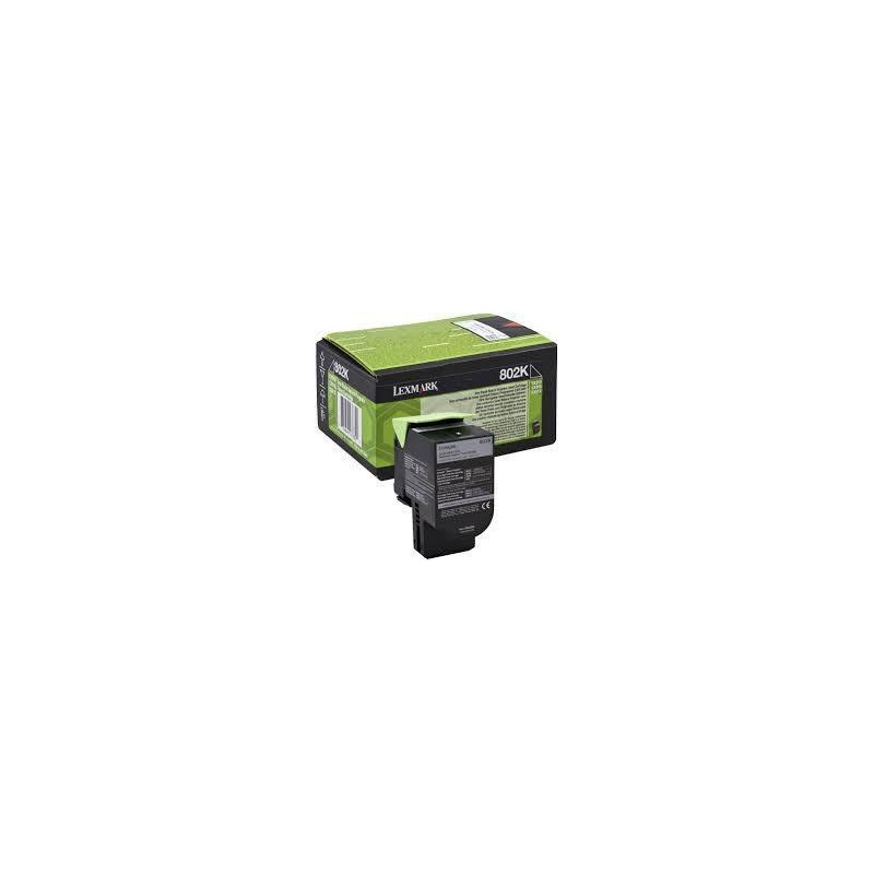 80C20K0 LEXMARK 802K TONER RETORNABLE NEGRO(1K)