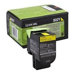 80C20Y0 LEXMARK 802Y TONER RETORNABLE AMARILLO(1K)