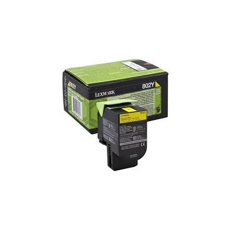 80C20Y0 LEXMARK 802Y TONER RETORNABLE AMARILLO(1K)