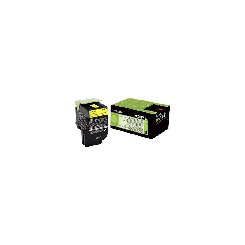 80C2HY0 LEXMARK TONER AMARILLO CX-410DE