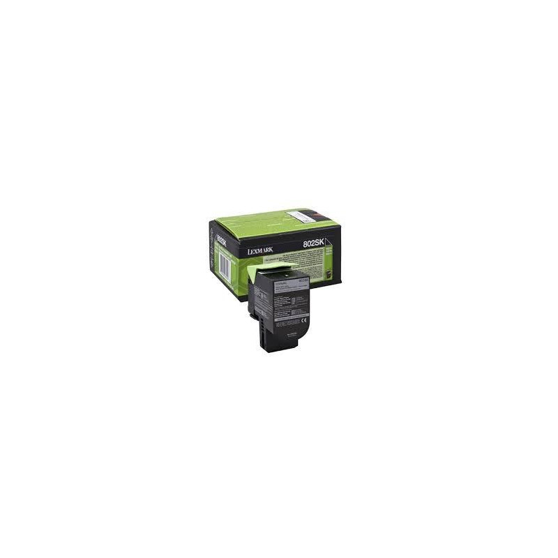 80C2SK0/80C2SKE LEXMARK TONER NEGRO 802SK RETORNABLE