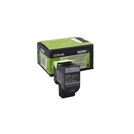 80C2SK0/80C2SKE LEXMARK TONER NEGRO 802SK RETORNABLE