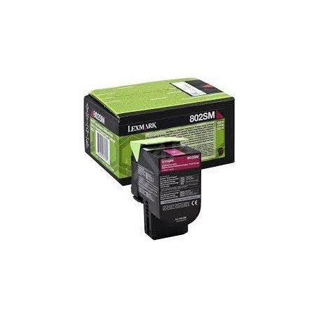 80C2SM0/80C2SME LEXMARK TONER MAGENTA 802SM RETORNABLE