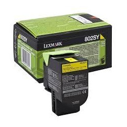 80C2SY0/80C2SYE LEXMARK TONER AMARILLO 802SY RETORNABLE