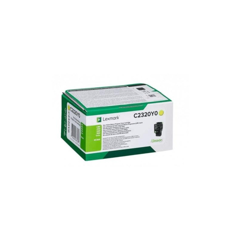 C2320Y0 LEXMARK TONER AMARILLO C2320