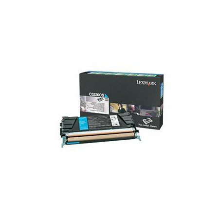 C5220CS LEXMARK TONER  C-522N/C-524/C-530/C-532/C-534 RETORNABLE CIAN