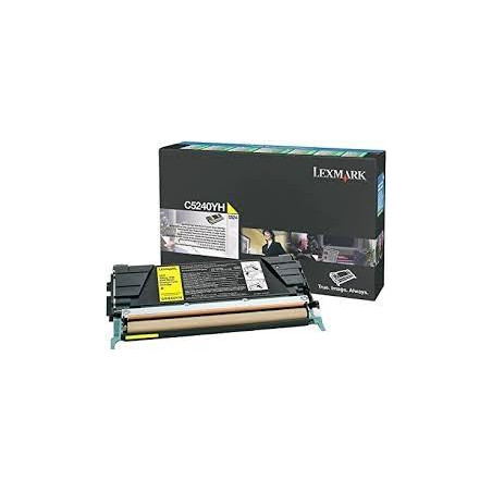 C5240YH LEXMARK TONER  C-524/532/534 RETORNABLE ALTO RENDIMIENTO AMARILLO