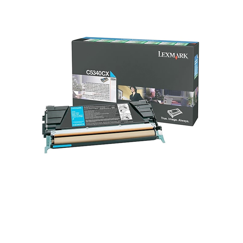 C5340CX LEXMARK TONER C-534 RETORNABLE CIAN EXTRA ALTO RENDIMIENTO