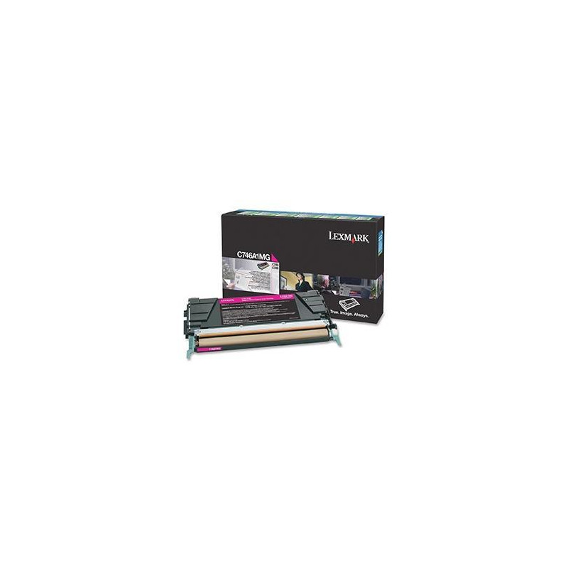 C746A1MG LEXMARK  746DN/746DTN/746N/748DE/748DTE/748E CARTUCHO DE TÓNER MAGENTA RETORNABLE