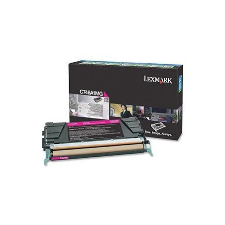 C746A1MG LEXMARK  746DN/746DTN/746N/748DE/748DTE/748E CARTUCHO DE TÓNER MAGENTA RETORNABLE