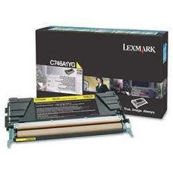 C746A1YG LEXMARK  746DN/746DTN/746N/748DE/748DTE/748E CARTUCHO DE TÓNER AMARILLO RETORNABLE