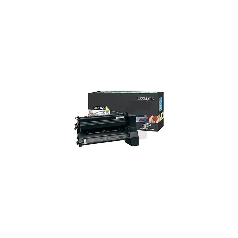 C7700YH LEXMARK C-770/772 CARTUCHO AMARILLO ALTO RENDIMIENTO RETORNABLE