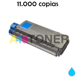 ES3032 / ES7411 toner cyan compatible reemplaza a OKI 44318619