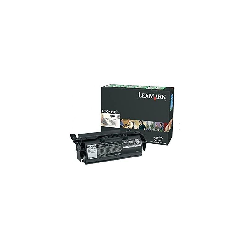 T650H11E/T650H31E LEXMARK CARTUCHO DE IMPRESION NEGRO 25 000 PAGINAS RETORNABLE T 650 652 654