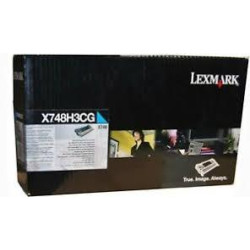 X748H3CG LEXMARK TONER LASER X748 COLOR CIAN