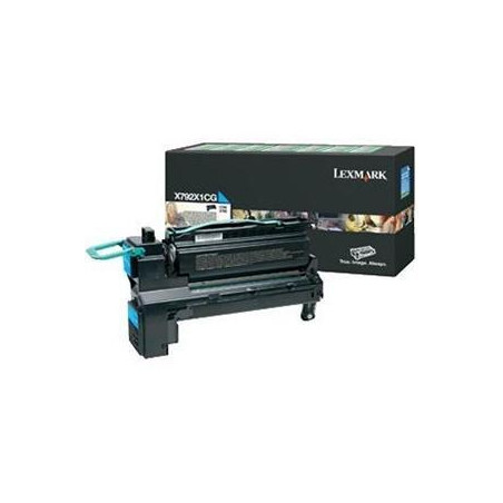 X792X1CG LEXMARK X792 TONER CIAN RETORNABLE