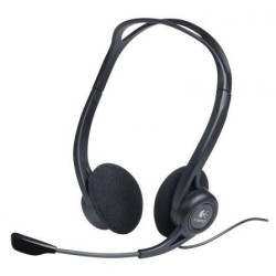 981-000100 LOGITECH AURICULARES DIADEMA 960 BIAURAL ESTEREO  C/ MICRÓFONO CONTROL DE VOLUMEN CABLE USB NEGRO