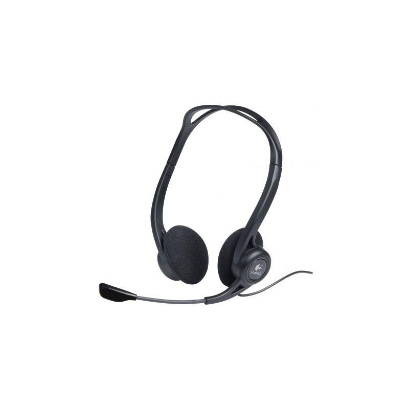 981-000100 LOGITECH AURICULARES DIADEMA 960 BIAURAL ESTEREO  C/ MICRÓFONO CONTROL DE VOLUMEN CABLE USB NEGRO