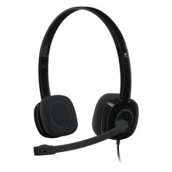 981-000589 LOGITECH AURICULARES MICRÓFONO C/ CABLE JACK 3.5MM H151 NEGRO