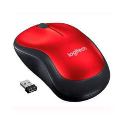 910-002237 LOGITECH RATÓN M185 INALÁMBRICO 1000PPP AMBIDIESTRO 3 BOTONES COMPACTO ROJO