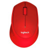 910-004911 LOGITECH RATÓN M330 INALÁMBRICO 1000PPP COMPACTO 3 BOTONES ROJO