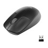 910-005905 LOGITECH RATÓN M190 INALÁMBRICO 1000PPP AMBIDIESTRO 3 BOTONES NEGRO/GRIS