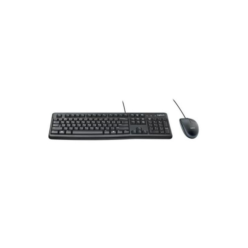 920-002550 LOGITECH COMBO TECLADO ESTÁNDAR + RATÓN DESKTOP MK120 CABLE USB ANTISALPICADURAS QWERTY ESPAÑOL NEGRO