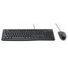 920-002550 LOGITECH COMBO TECLADO ESTÁNDAR + RATÓN DESKTOP MK120 CABLE USB ANTISALPICADURAS QWERTY ESPAÑOL NEGRO