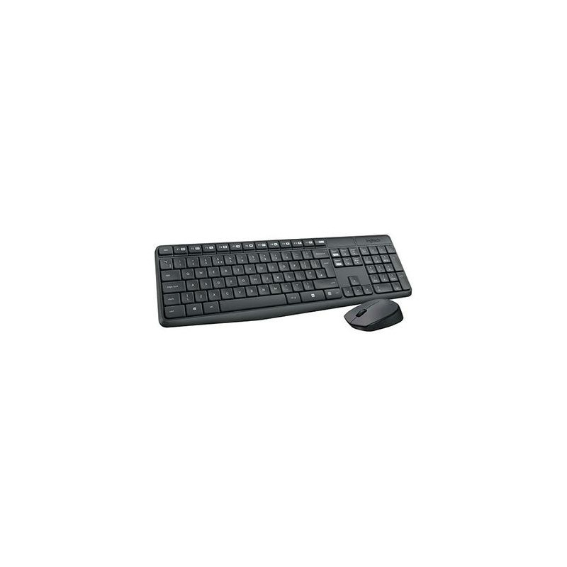 920-007919 LOGITECH COMBO TECLADO + RATÓN MK235 INALÁMBRICO 2.4GHZ QWERTY ESPAÑOL NEGRO