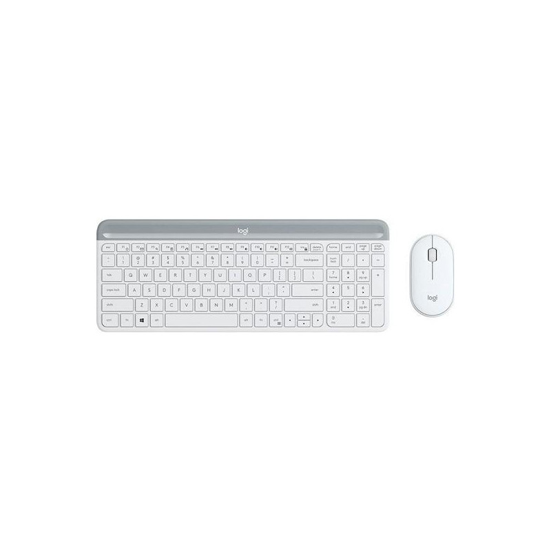 920-009199 LOGITECH COMBO TECLADO + RATÓN MK470 INALÁMBRICO BLANCO