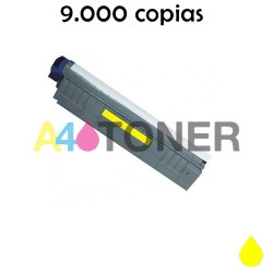 ES8460 toner OKI amarillo compatible reemplaza a OKI 44059229