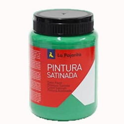 110513 LA PAJARITA TÉMPERA ESCOLAR BOTE DE 375ML SATINADA VERDE VIVO L-17