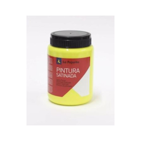 110922 LA PAJARITA TÉMPERA ESCOLAR BOTE DE 35ML SATINADA AMARILLO LIMON L-01